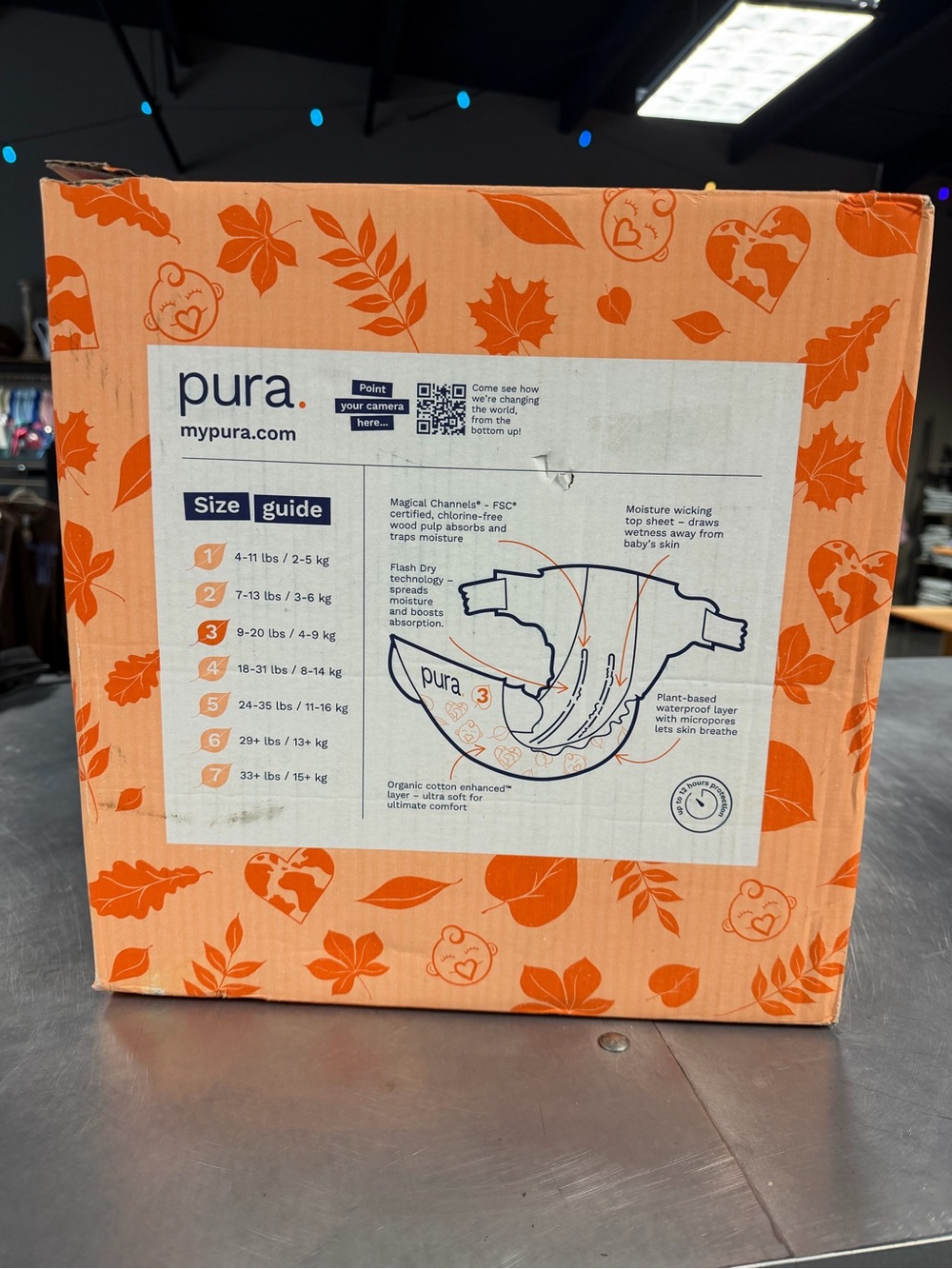 Pura Hypoallergenic Diapers, Size 3 (NEW) - Picture 3 of 9
